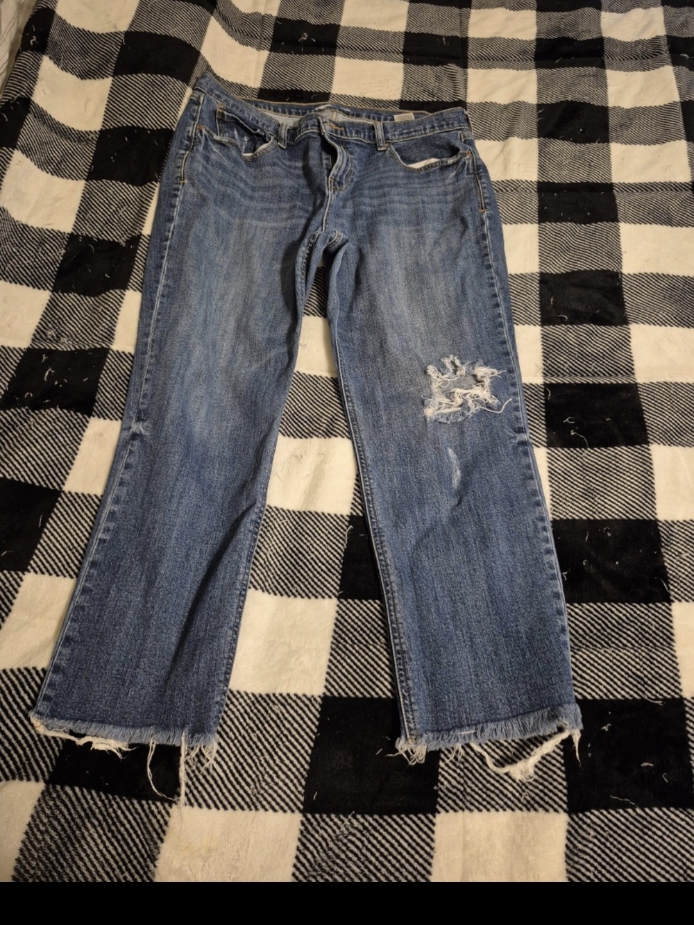 Old Navy Blue  Distressed Jeans